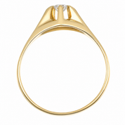 Anello - 18 carati Oro giallo - 0.22ct. tw. Diamante (Naturale) - Made in Italy - Handmade