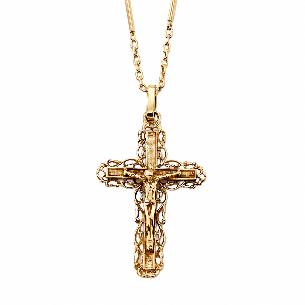Collana con ciondolo - 18 carati Oro giallo - Made in Italy - Handmade