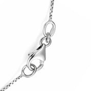 Collana con ciondolo - 18 carati Oro bianco - 0.52ct. tw. Zaffiro - Diamante