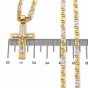 Collana con ciondolo - 18 carati Oro giallo, Oro bianco - Made in Italy - Handmade