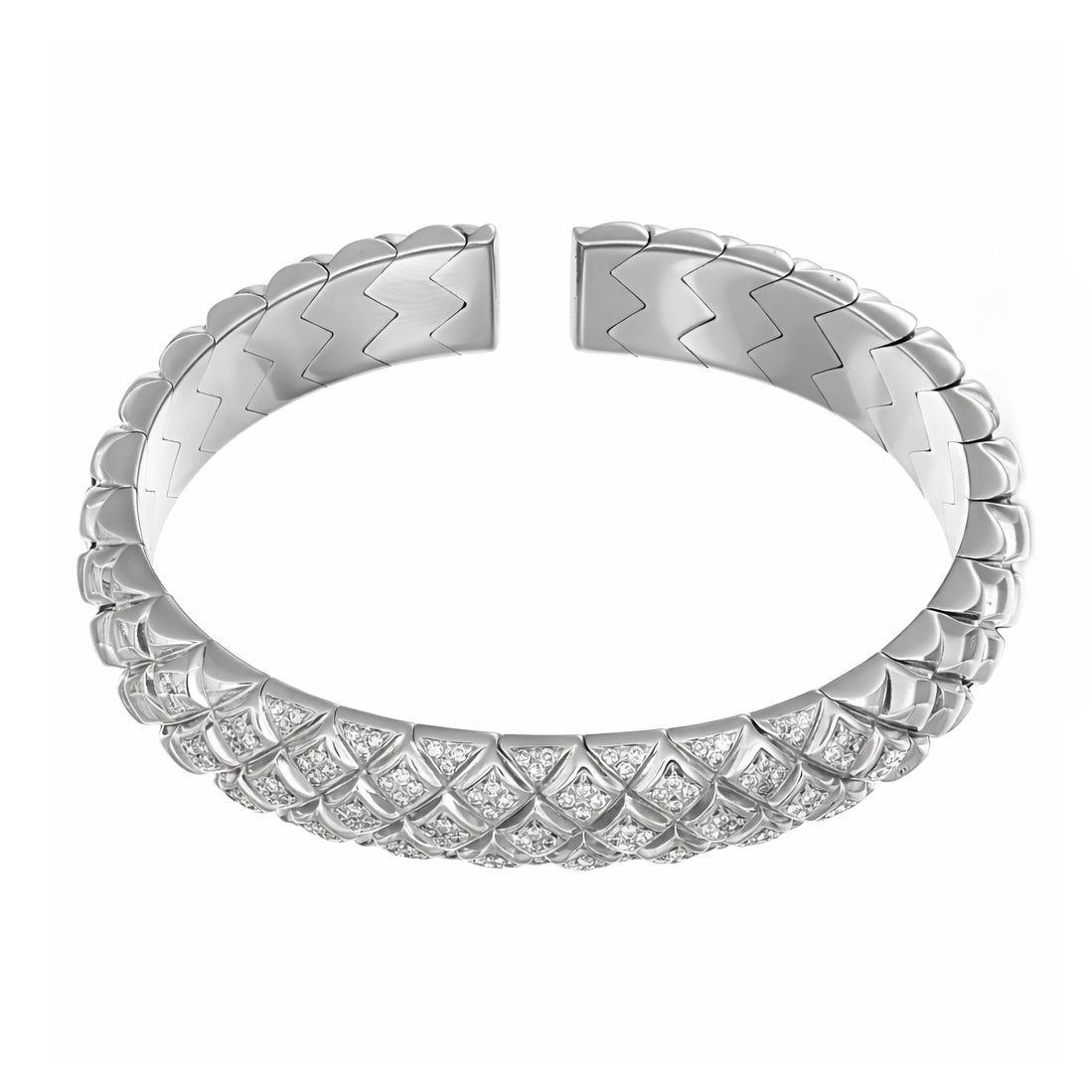 Bracciale - 18 carati Oro bianco - 1.00ct. tw. Diamante (Naturale)