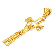 Ciondolo a croce - 18 carati Oro giallo