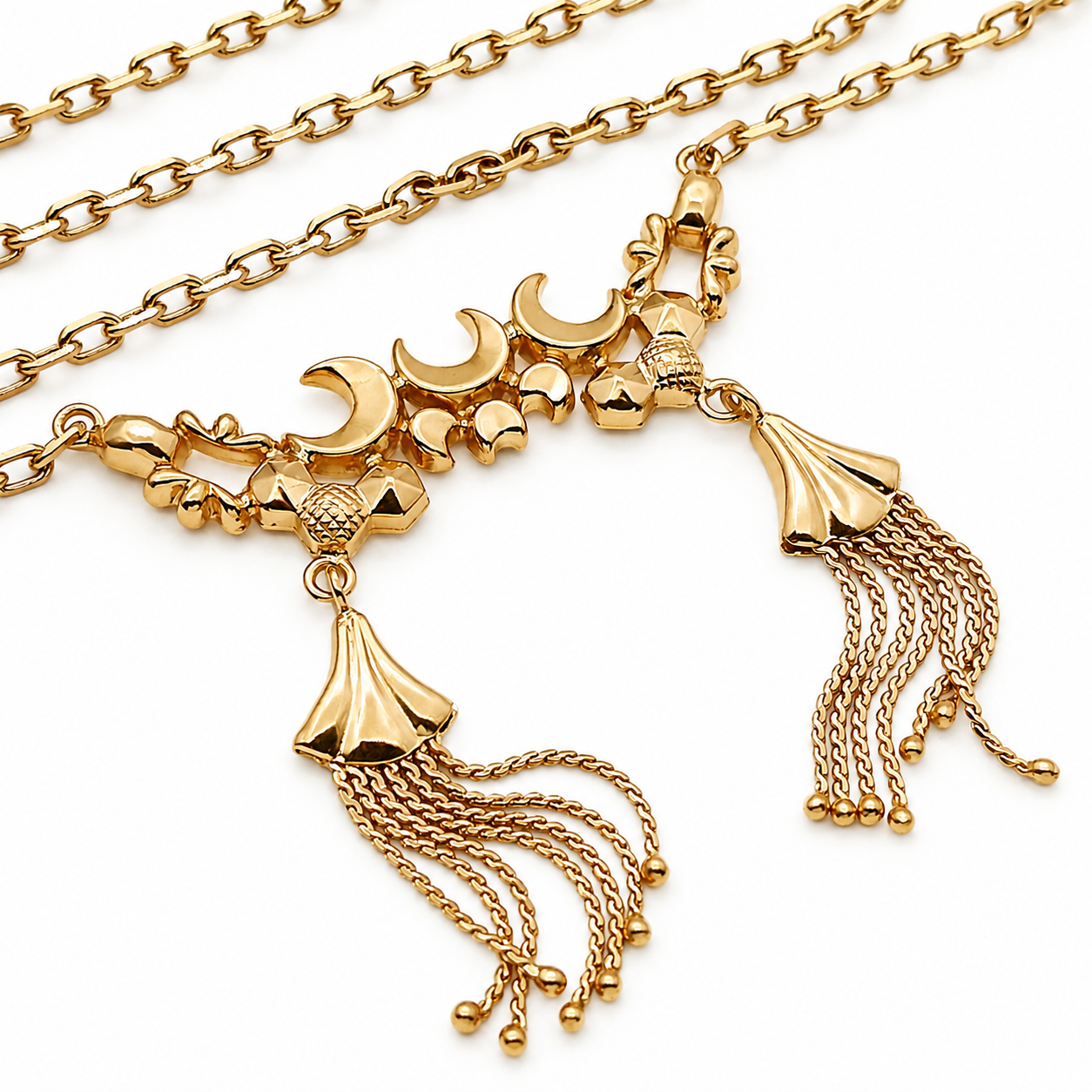 Collana con ciondolo - 18 carati Oro giallo - Made in Italy - Handmade