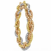Bracciale - 18 carati Oro bianco, Oro giallo, Oro rosa