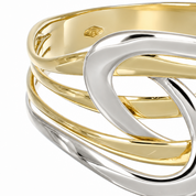 Anello - 18 carati Oro bianco, Oro giallo - Made in Italy - Handmade