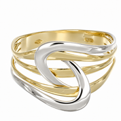 Anello - 18 carati Oro bianco, Oro giallo - Made in Italy - Handmade