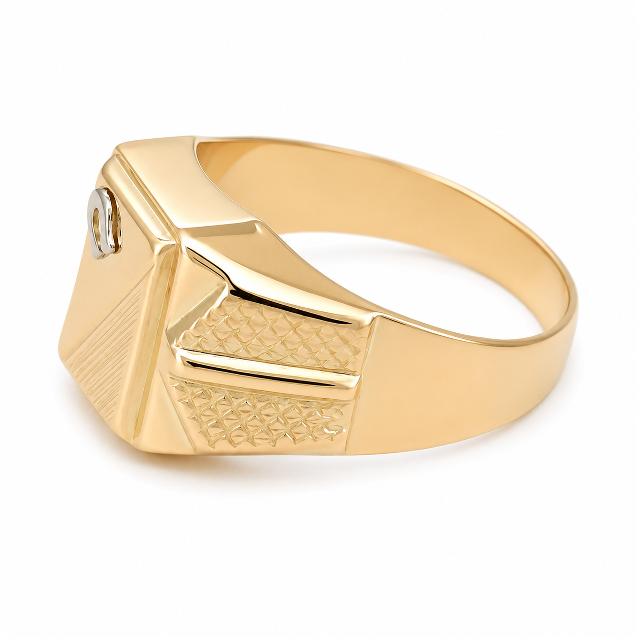Anello - 18 carati Oro bianco, Oro giallo - Made in Italy - Handmade