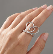 Anello - 18 carati Oro bianco - 0.01ct. tw. Diamante (Naturale)