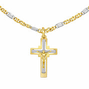 Collana con ciondolo - 18 carati Oro giallo, Oro bianco
