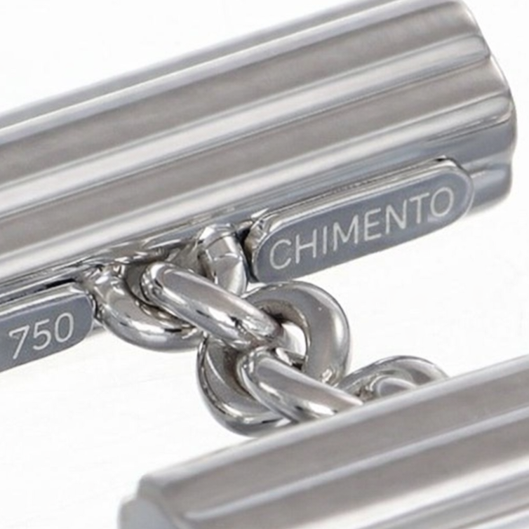 Coppia di gemelli in oro bianco 18 carati