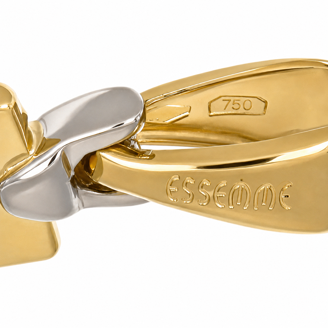 Ciondolo - 18 carati Oro giallo, Oro bianco - Made in Italy - Handmade
