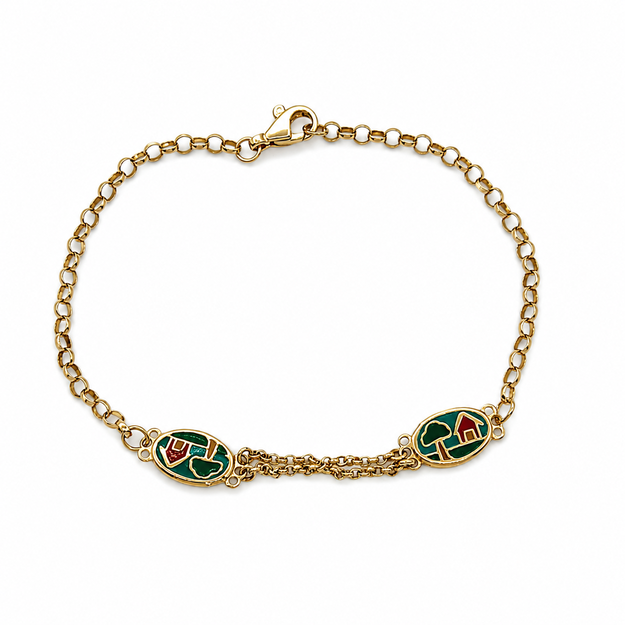 Bracciale - 18 carati Oro giallo - Handmade - Made in Italy