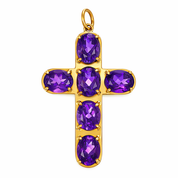 Ciondolo - 18 carati Oro giallo - 16.50ct. tw. Ametista