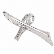 Ciondolo - 18 carati Oro bianco - 0.13ct. tw. Diamante (Naturale) - Handmade - Made in Italy