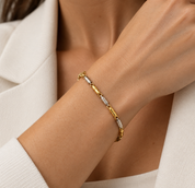 Bracciale - 18 carati Oro giallo, Oro bianco - Made in Italy
