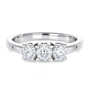 Anello - 18 carati Oro bianco - 0.54ct. tw. Diamante (Naturale)