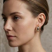 Orecchini - 18 carati Oro bianco, Oro giallo, Oro rosa - 0.60ct. tw. Diamante (Naturale) - Made in Italy-Handmade
