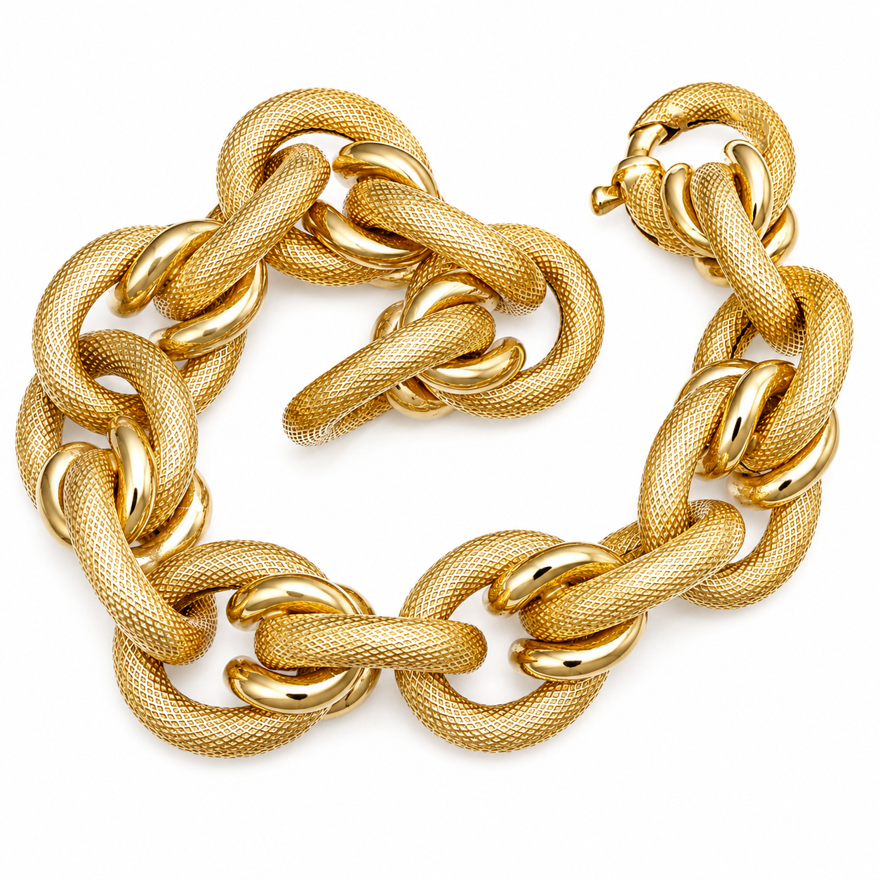 Bracciale - 18 carati Oro giallo - Made in Italy - Handmade