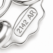 Collana con ciondolo - 18 carati Oro bianco- 0.84ct. tw. Acquamarina - Diamante - Made in Italy - HandMade