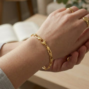 Bracciale - 18 carati Oro giallo - Made in Italy -Handmade