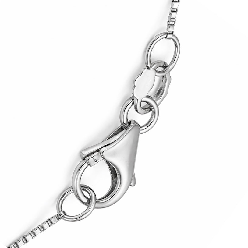 Collana con ciondolo - 18 carati Oro bianco - 1.98ct. tw. Acquamarina - Diamante