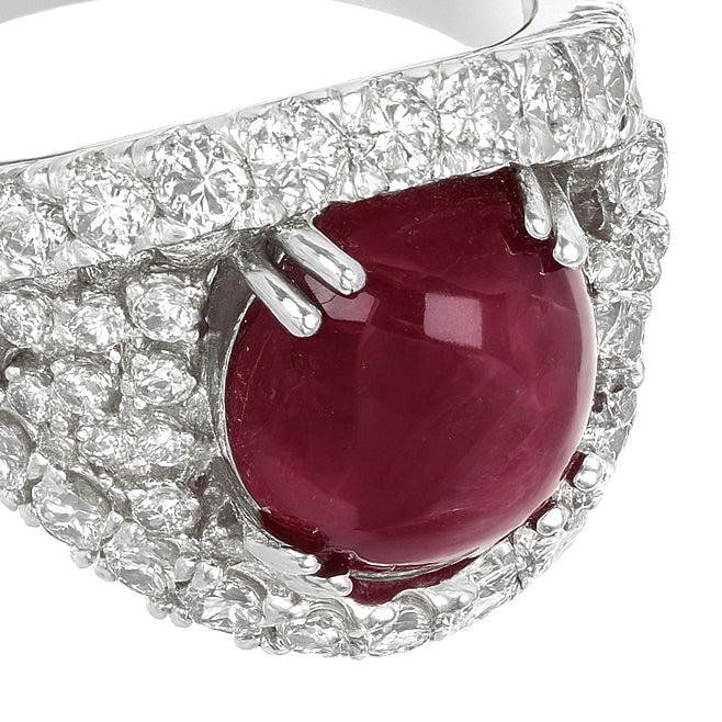 Anello - 18 carati Oro bianco Tormalina - Diamante