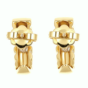 Orecchini - 18 carati Oro bianco, Oro giallo - 0.12ct. tw. Diamante (Naturale) - Made in Italy - Handmade