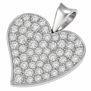 Ciondolo - 18 carati Oro bianco - 1.62ct. tw. Diamante (Naturale)