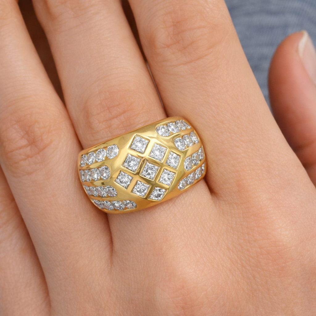 Anello - 18 carati Oro giallo - 2.70ct. tw. Diamante (Naturale)