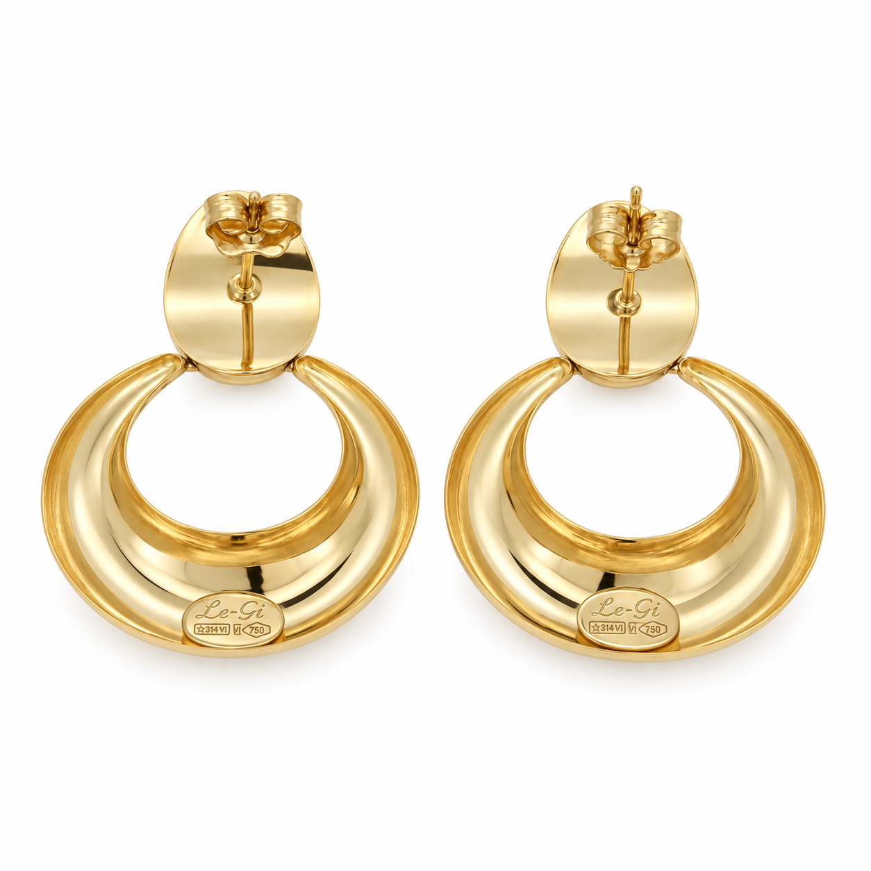 Orecchini - 18 carati Oro giallo - Made in Italy