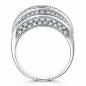 Anello - 18 carati Oro bianco - 0.52ct. tw. Diamante (Naturale)