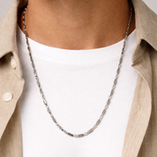 Collana unisex in oro bianco 18 carati
