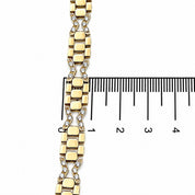 Bracciale - 18 carati Oro bianco, Oro giallo - 0.24ct. tw. Diamante (Naturale) - Made in Italy - Handmade