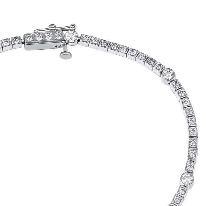 Bracciale - 18 carati Oro bianco - 1.21ct. tw. Diamante (Naturale)