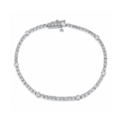 Bracciale - 18 carati Oro bianco - 1.21ct. tw. Diamante (Naturale)