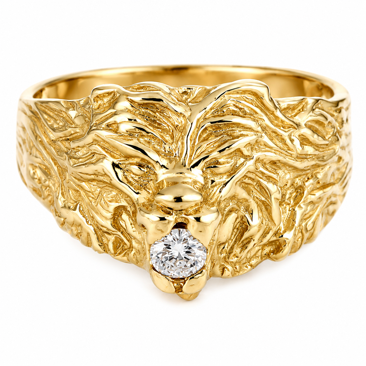 Anello - 18 carati Oro giallo - 0.15ct. tw. Diamante (Naturale) - Made in Italy - Handmade