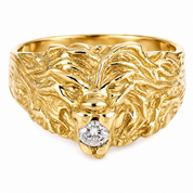 Anello - 18 carati Oro giallo - 0.15ct. tw. Diamante (Naturale) - Made in Italy - Handmade