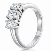 Anello - 18 carati Oro bianco - 0.54ct. tw. Diamante (Naturale)