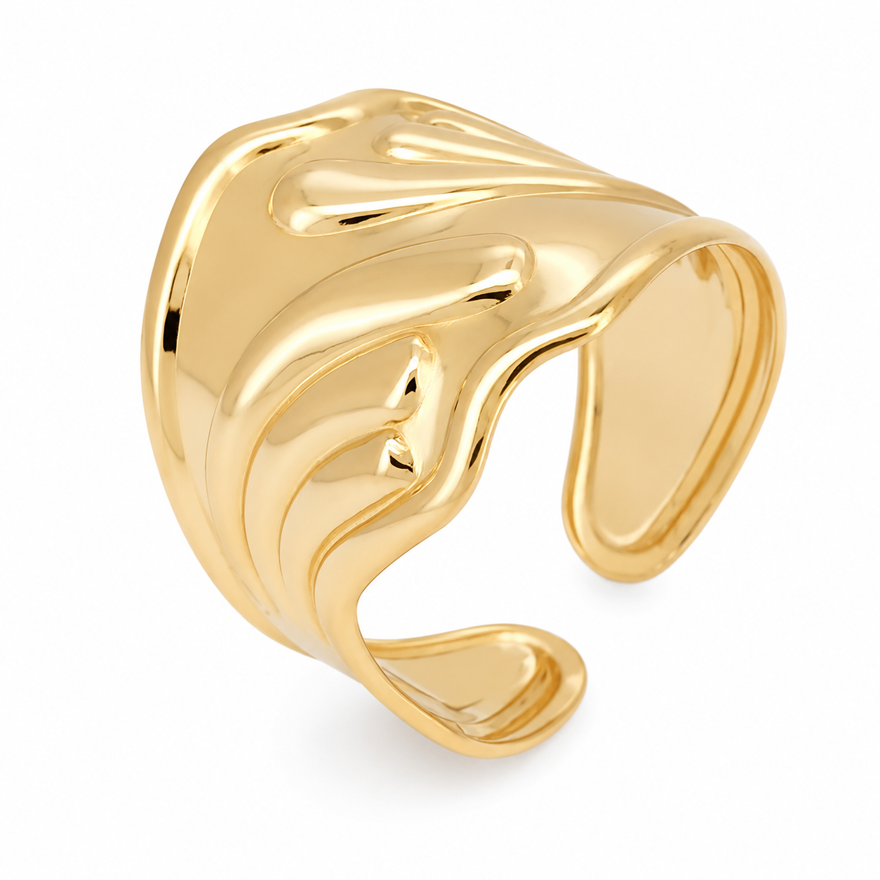 Anello - 18 carati Oro giallo - Made in Italy - Handmade