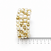 Bracciale - 18 carati Oro giallo - Perla - Made in Italy - Handmade