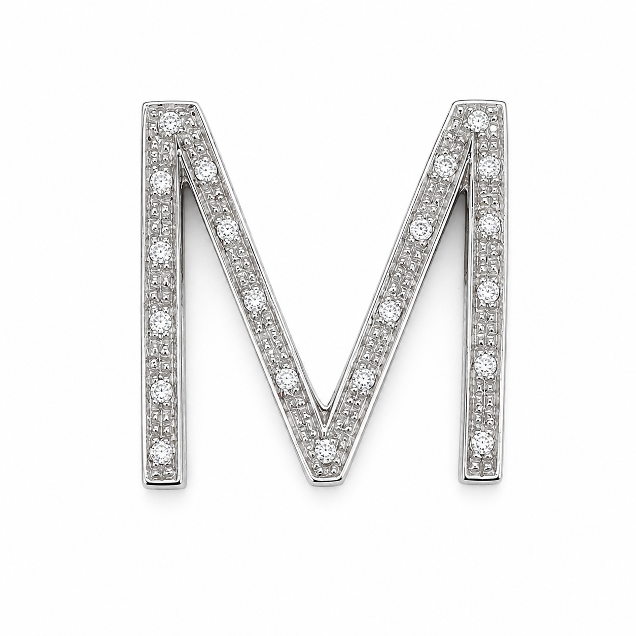 Ciondolo - 18 carati Oro bianco - 0.315ct. tw. Diamante (Naturale) - Made in Italy - Handmade