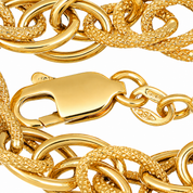 Bracciale - 18 carati Oro giallo - Made in Italy - Handmade