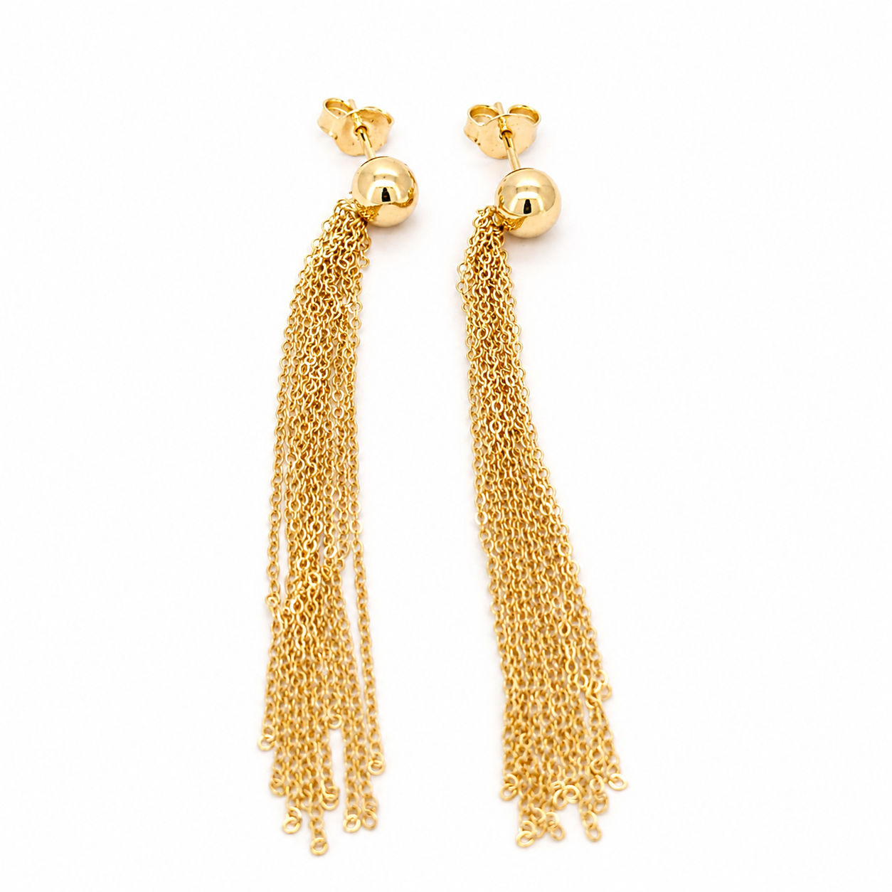 Orecchini - 18 carati Oro giallo - Made in Italy - Handmade