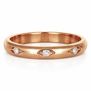 Anello - 18 carati Oro giallo - 0.08ct. tw. Diamante (Naturale)