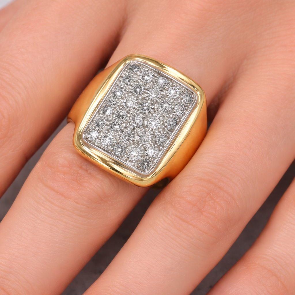 Anello - 18 carati Oro bianco, Oro giallo - 2.24ct. tw. Diamante (Naturale)