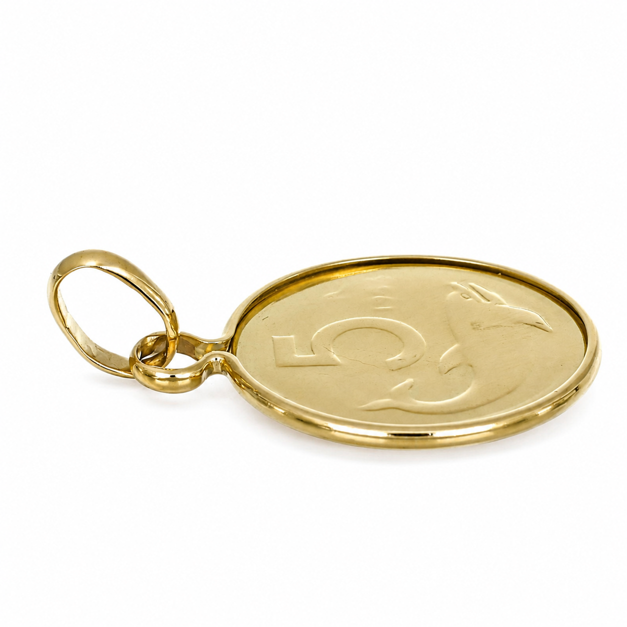 Ciondolo - 18 carati Oro giallo - Made in Italy - Handmade