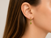 Orecchini - 18 carati Oro giallo - 3.00ct. tw. Tormalina - Made in Italy - Handmade