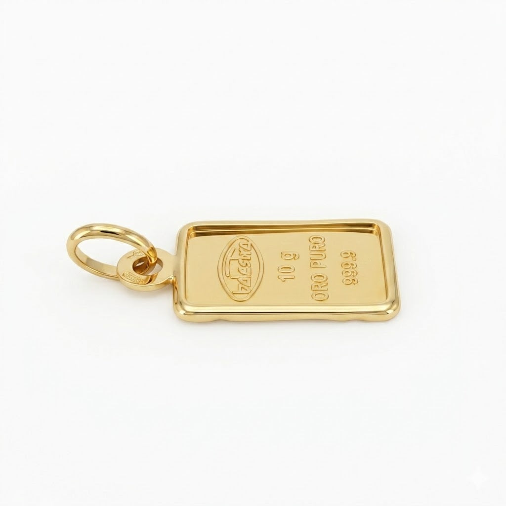 Ciondolo - 24 carati Oro giallo - Made in Italy - Handmade