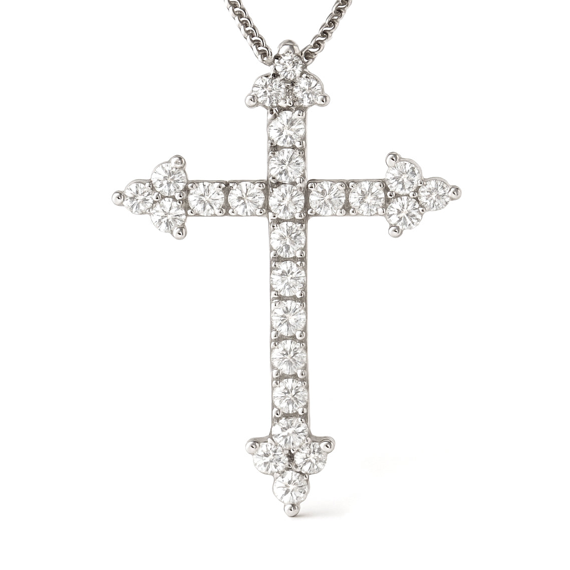 Collana con ciondolo - 18 carati Oro bianco - 0.32ct. tw. Diamante (Naturale)