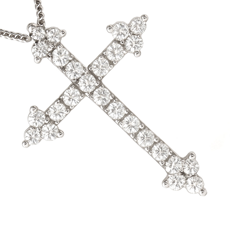 Collana con ciondolo - 18 carati Oro bianco - 0.32ct. tw. Diamante (Naturale)